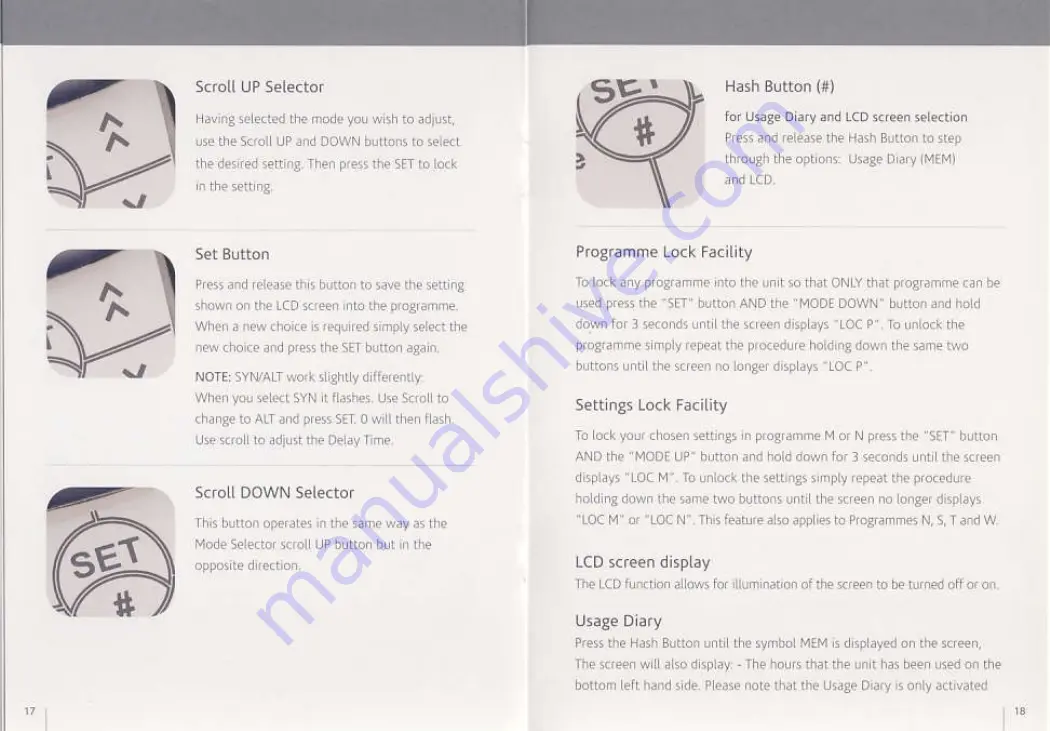 TensCare iTouch Tone Instructions For Use Manual Download Page 11