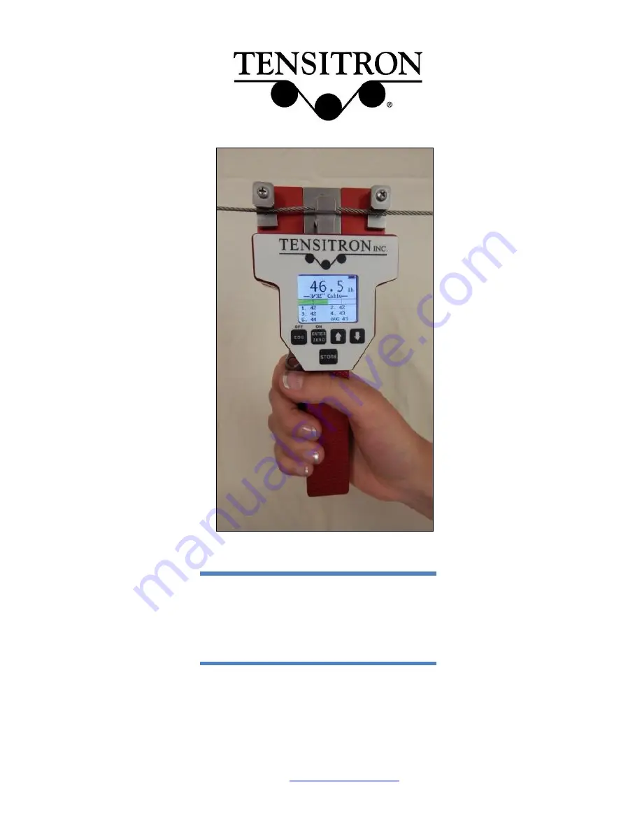 TENSITRON ACX-100-1 Operating Instructions Manual Download Page 1