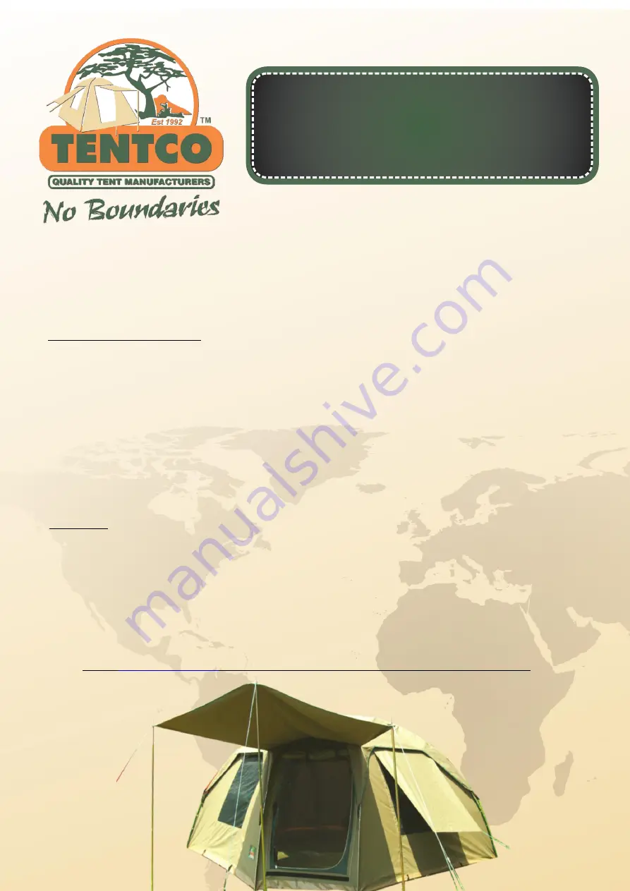 TENTCO HEXIBOW Quick Start Manual Download Page 1