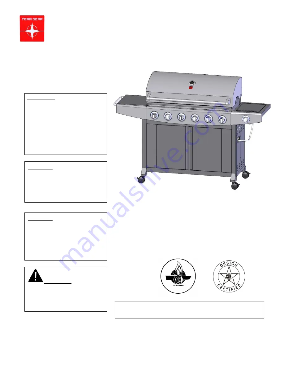 Tera Gear GSF3916D Скачать руководство пользователя страница 1