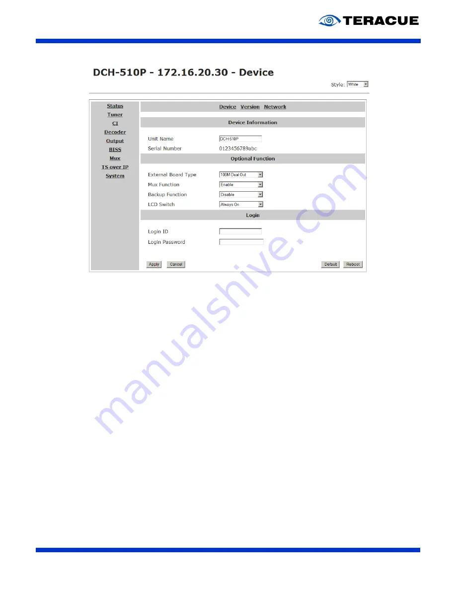 Teracue DCH-510P User Manual Download Page 29