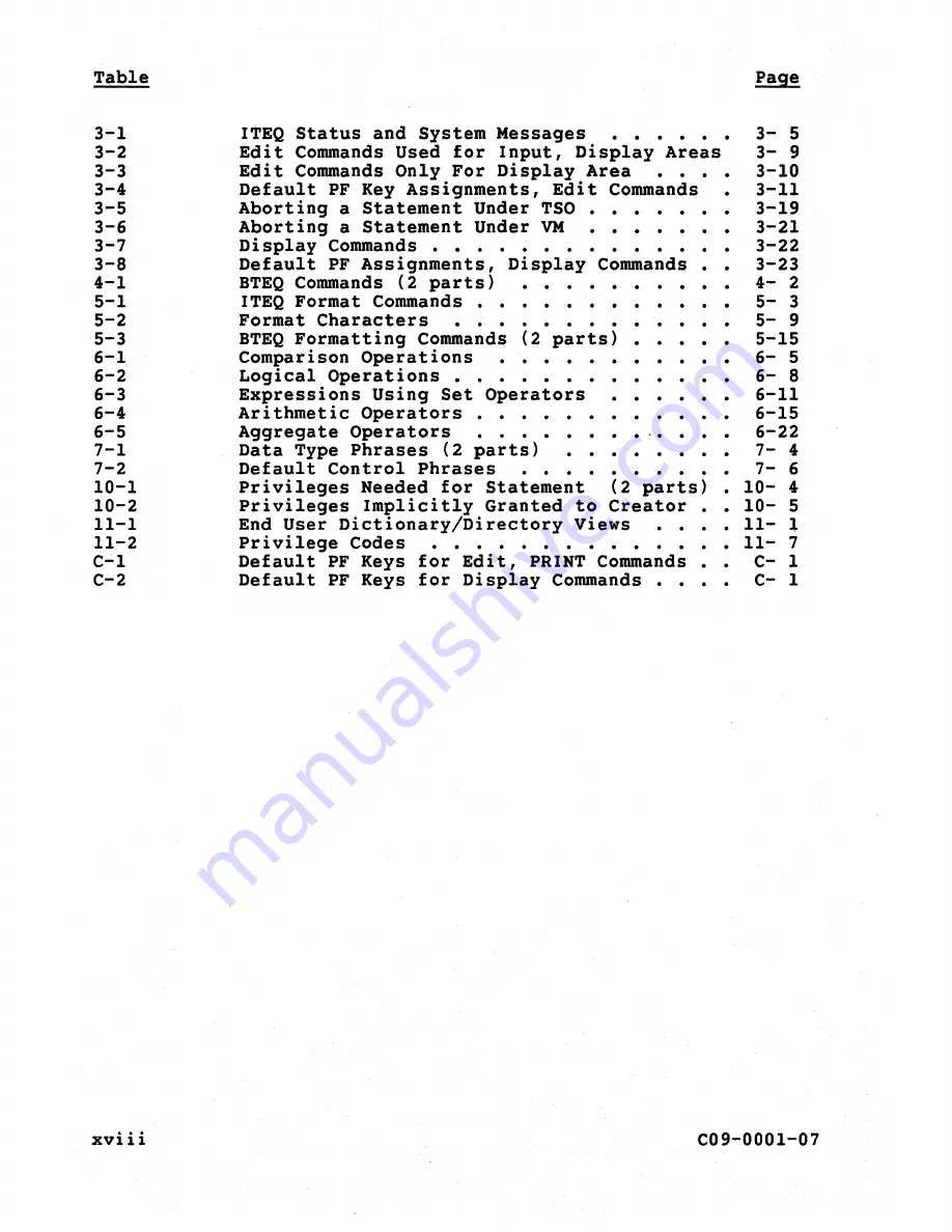 Teradata C09-0001-07 Скачать руководство пользователя страница 19