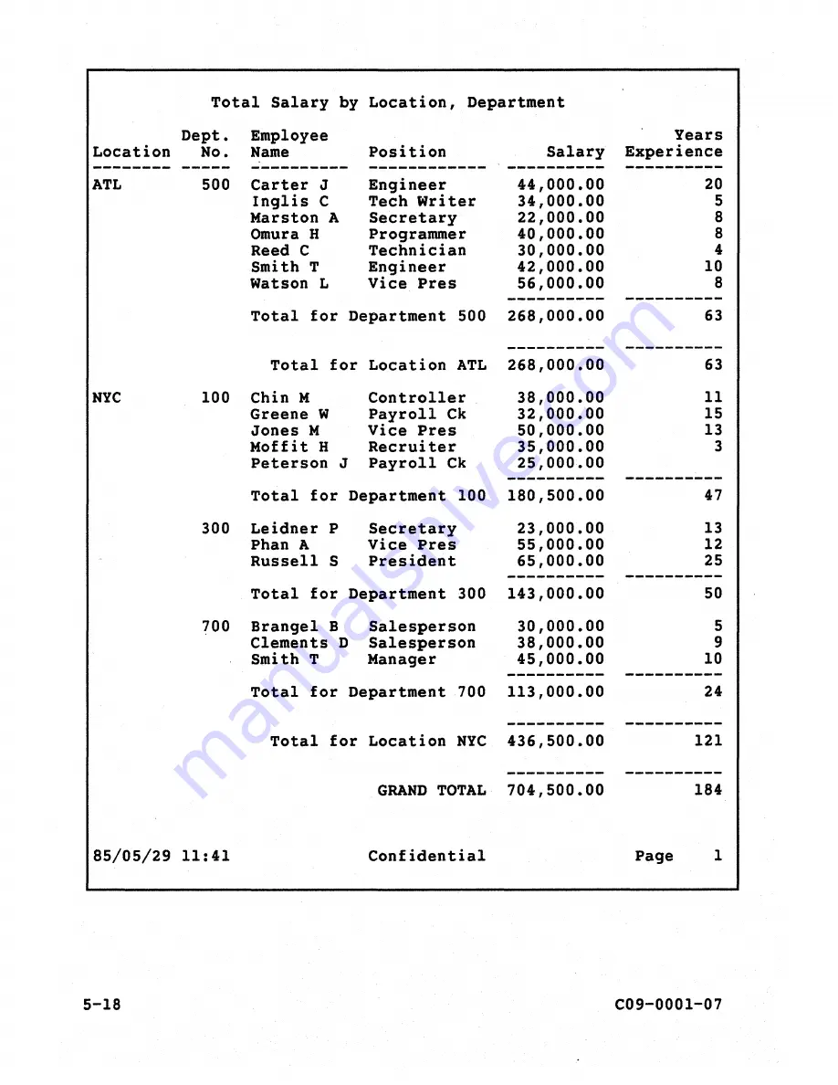 Teradata C09-0001-07 Скачать руководство пользователя страница 85