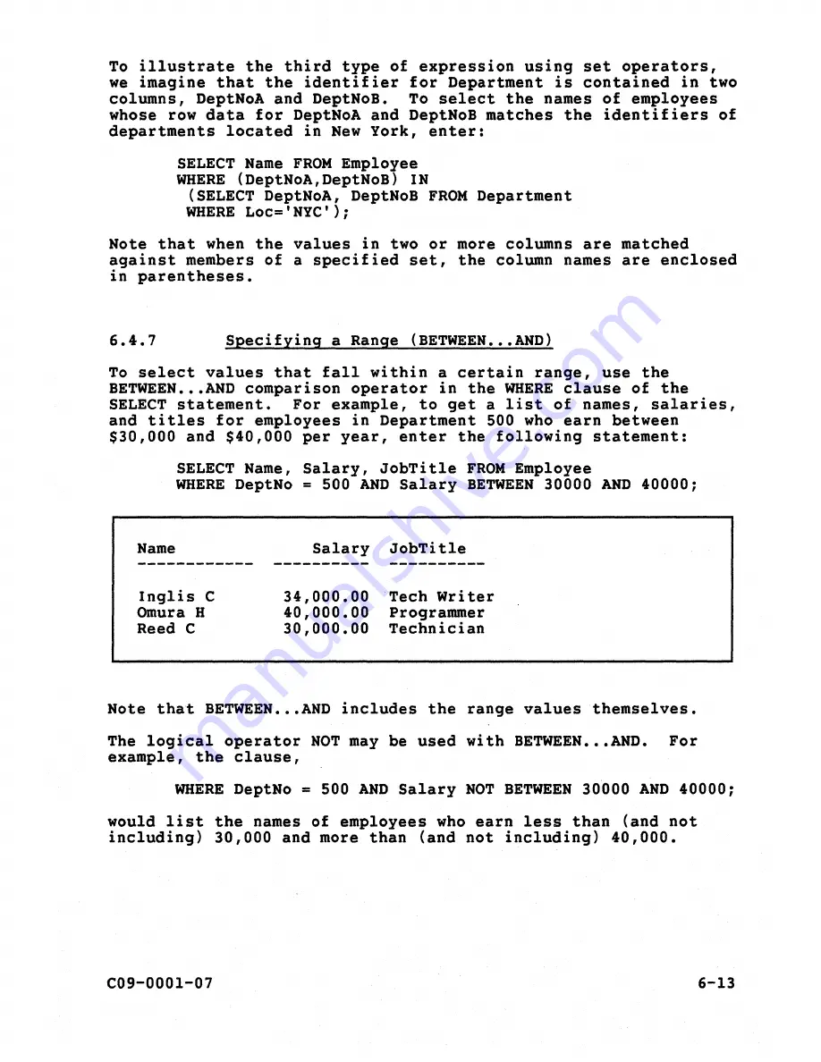 Teradata C09-0001-07 User Manual Download Page 100