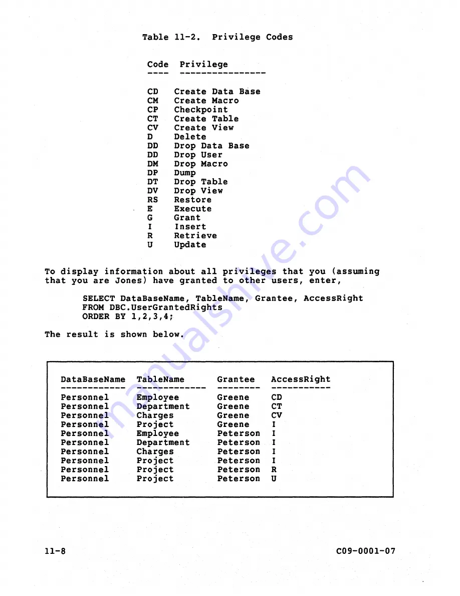 Teradata C09-0001-07 User Manual Download Page 183