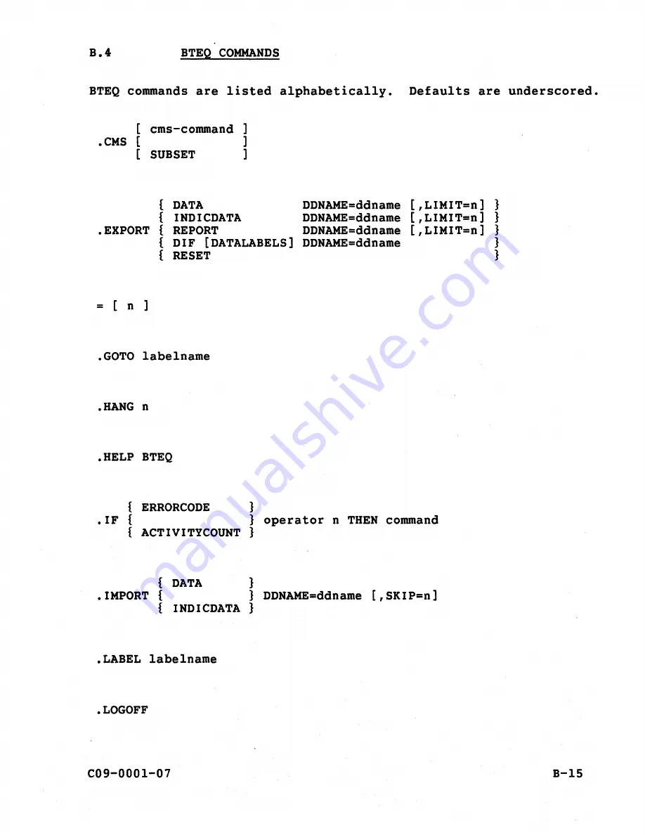 Teradata C09-0001-07 Скачать руководство пользователя страница 206