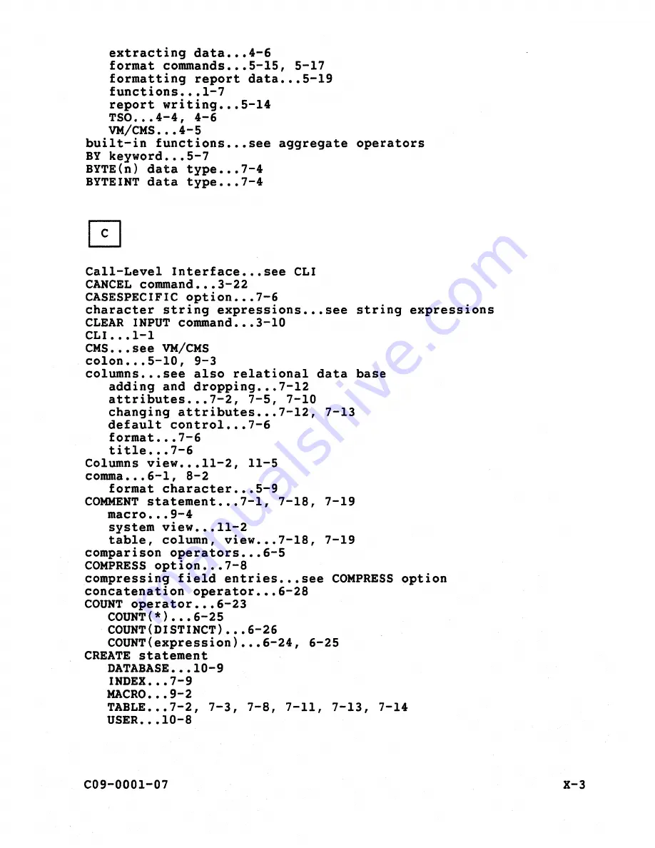 Teradata C09-0001-07 User Manual Download Page 224