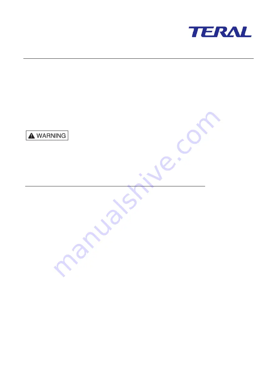 Teral ASVM Series Instruction Manual Download Page 1