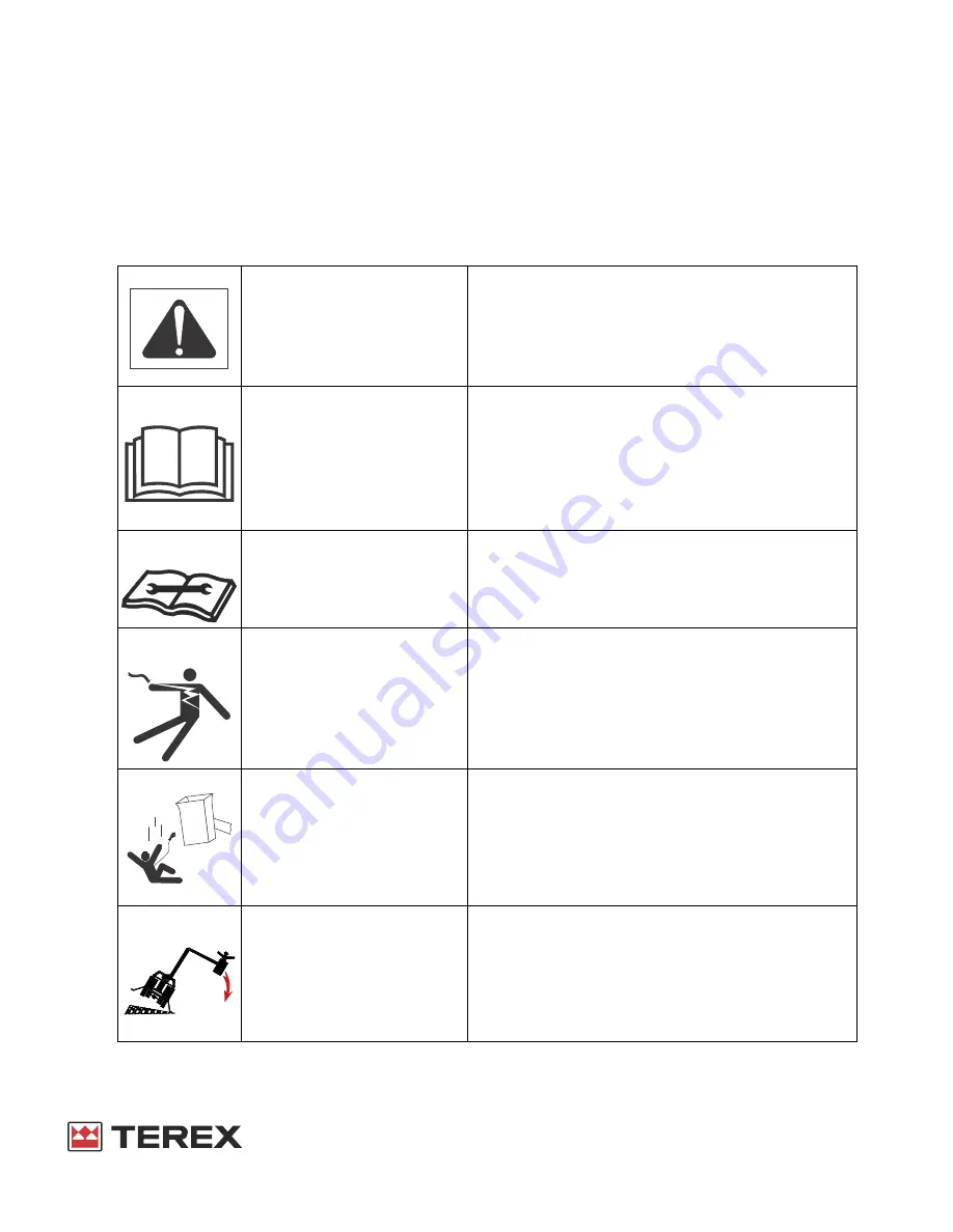 Terex HI-RANGER TM Series Operator'S Manual Download Page 18