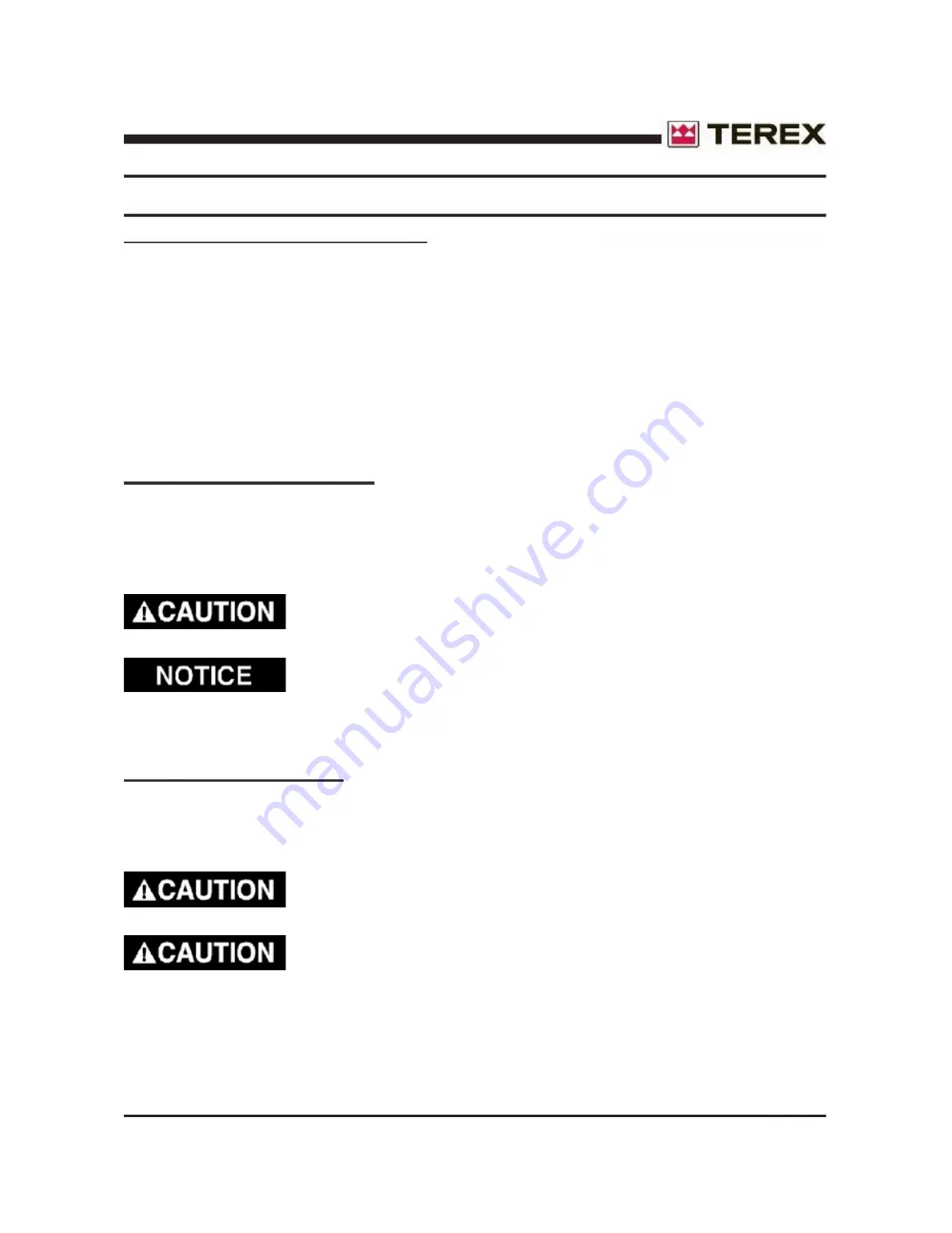 Terex RL4000D2 Operator, Service & Parts Manual Download Page 18