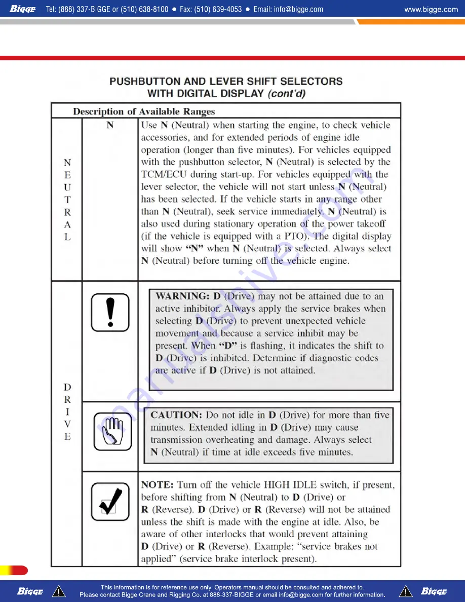 Terex T300-1 Operator'S Manual Download Page 103