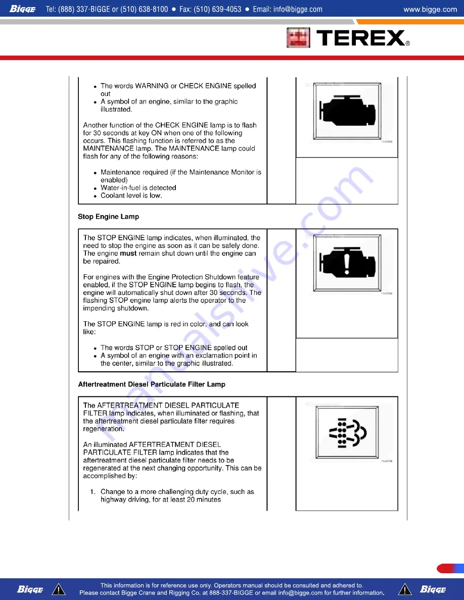 Terex T300-1 Operator'S Manual Download Page 260