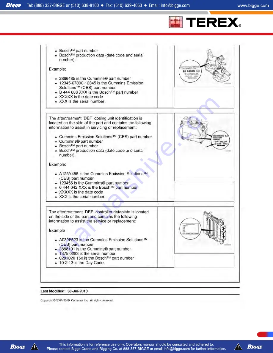 Terex T300-1 Operator'S Manual Download Page 276