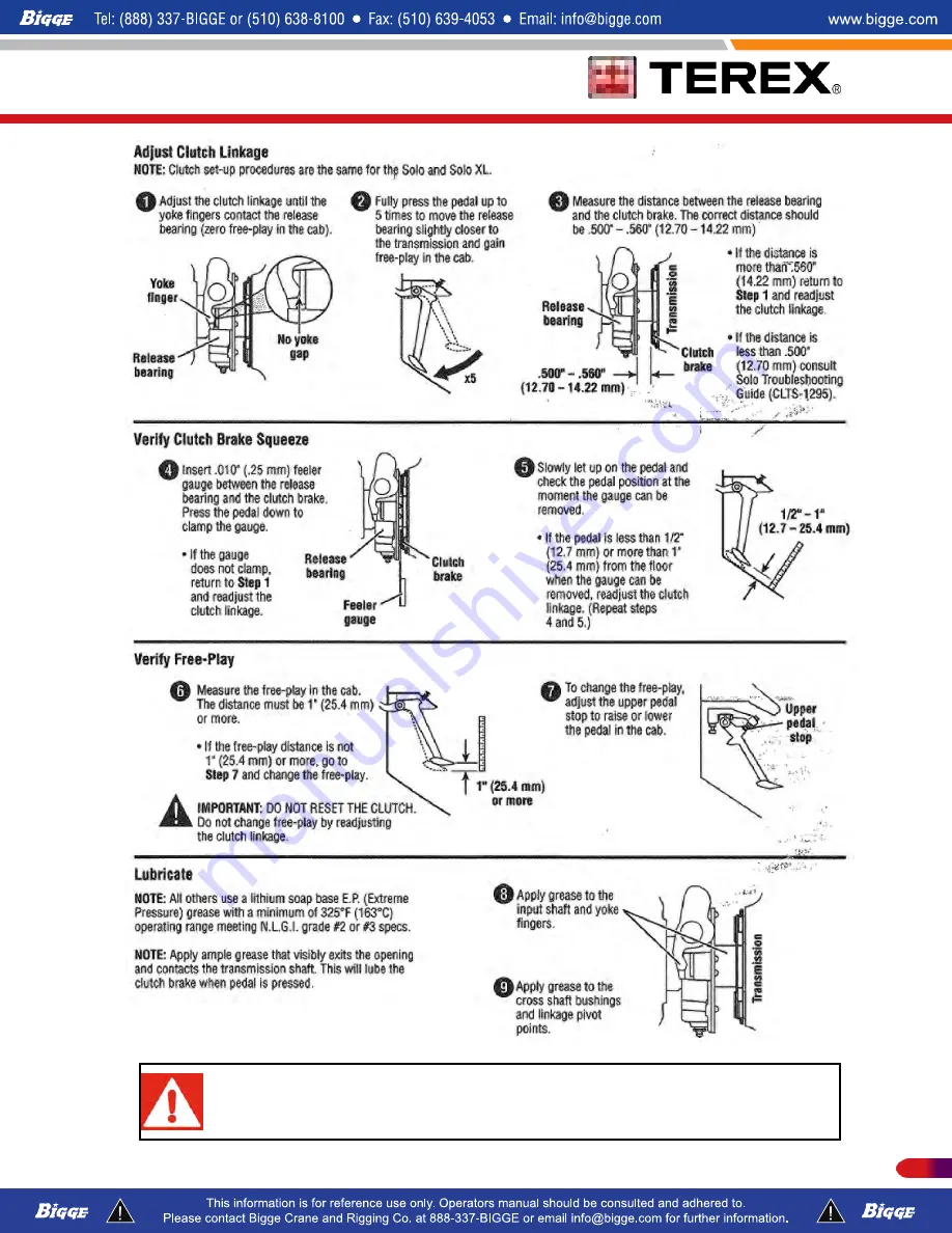 Terex T300-1 Operator'S Manual Download Page 468