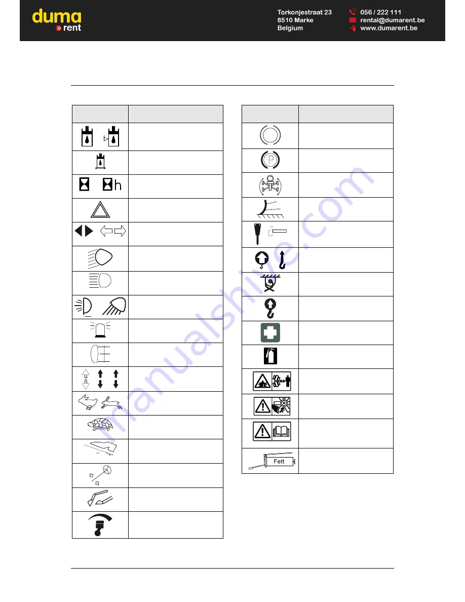 Terex TW85 Operating Instructions Manual Download Page 10