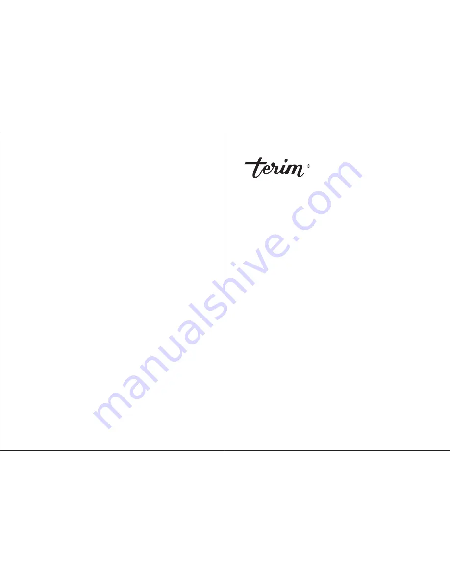 terim TERWM5TLA Owner'S Manual Download Page 1