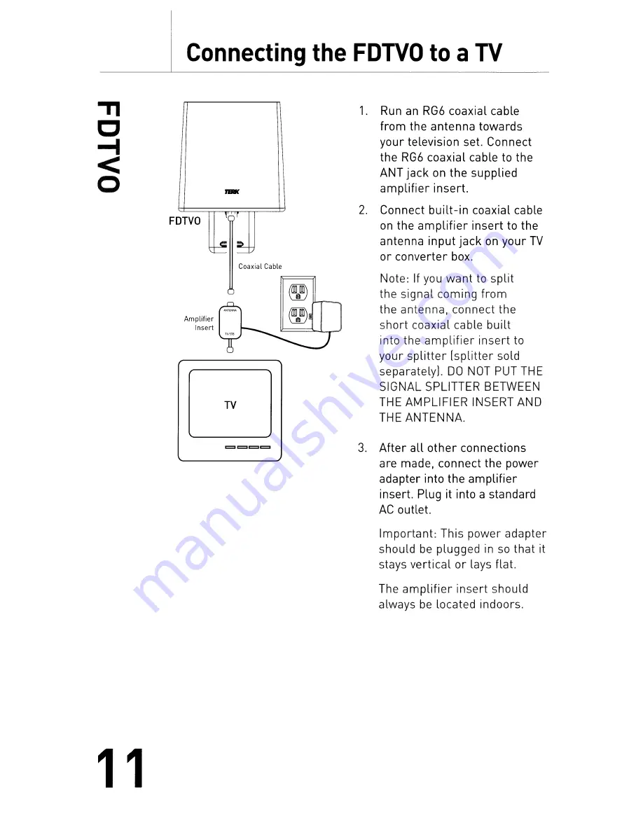 TERK Technologies FDTVO Owner'S Manual Download Page 12