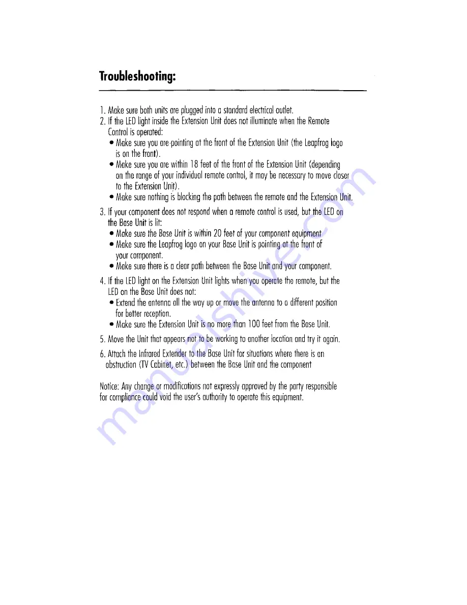 TERK Technologies LF-IRX User Manual Download Page 7