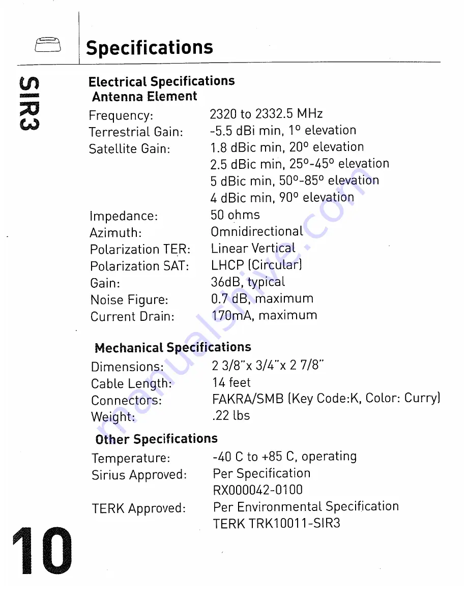 TERK Technologies SIR3 Скачать руководство пользователя страница 11