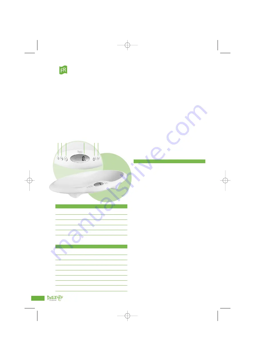 Terraillon Petit Electronic babyscale Manual Download Page 2