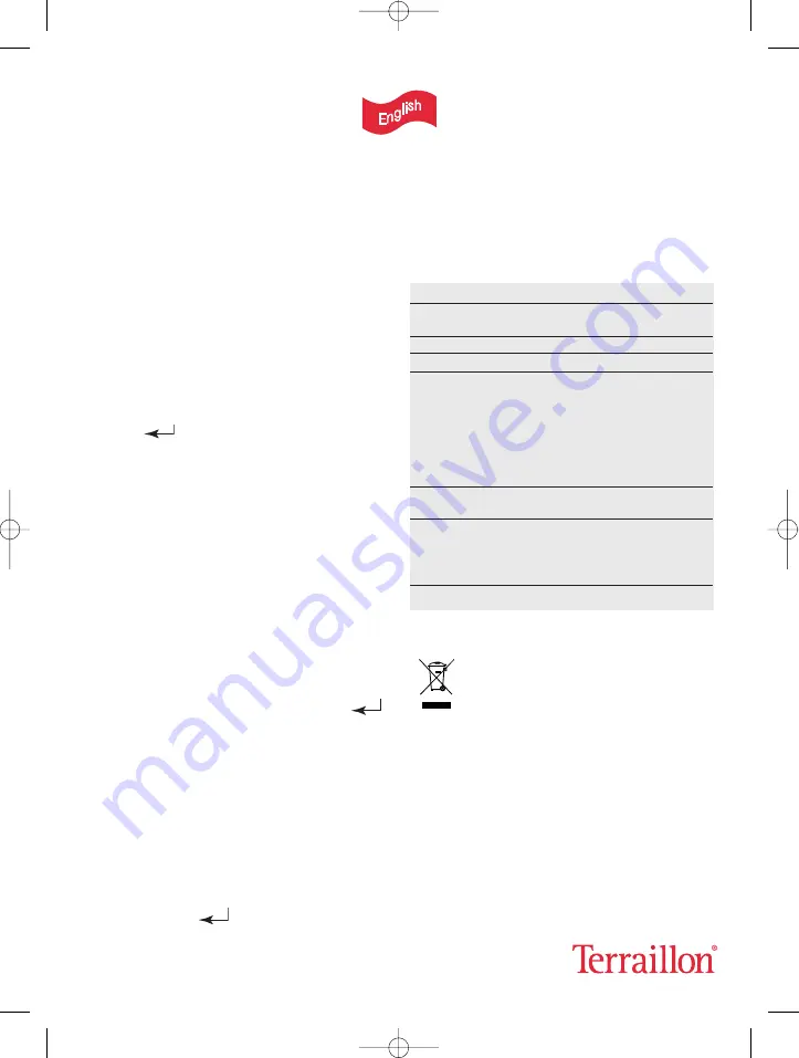 Terraillon TFA SYMPHONY Manual Download Page 21