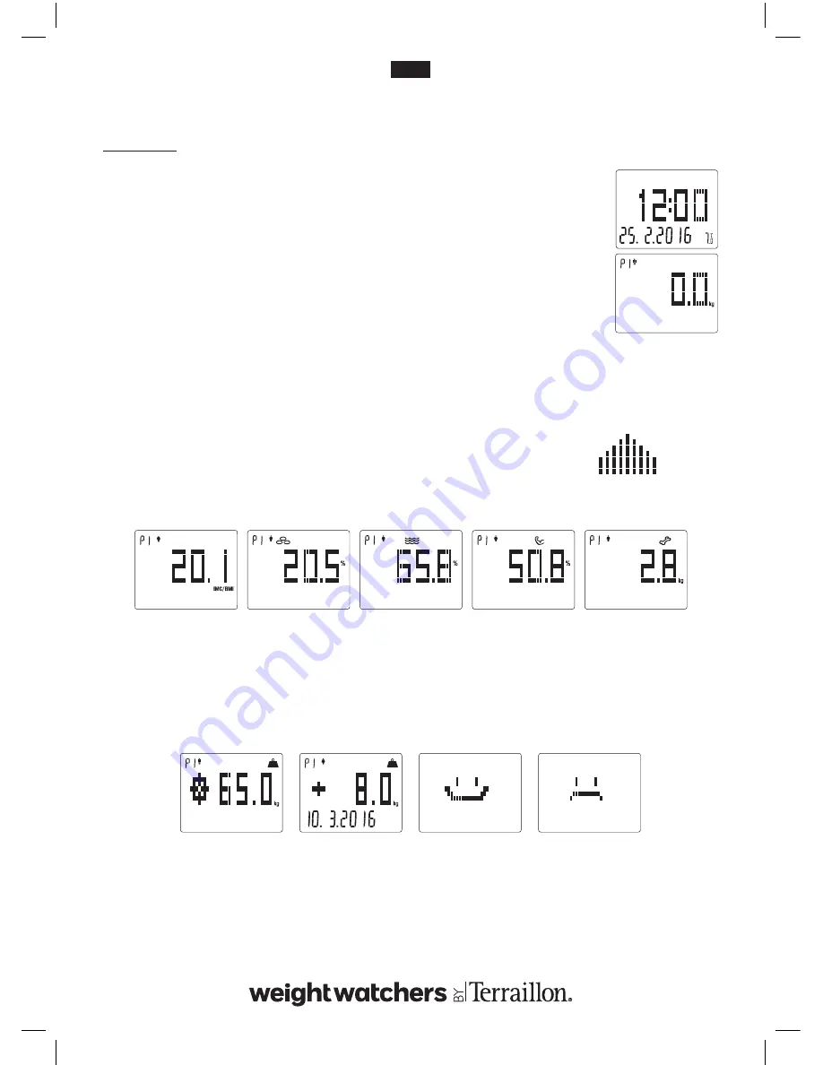 Terraillon WIEGHT WATCHERS EASY VIEW Instruction Manual Download Page 44