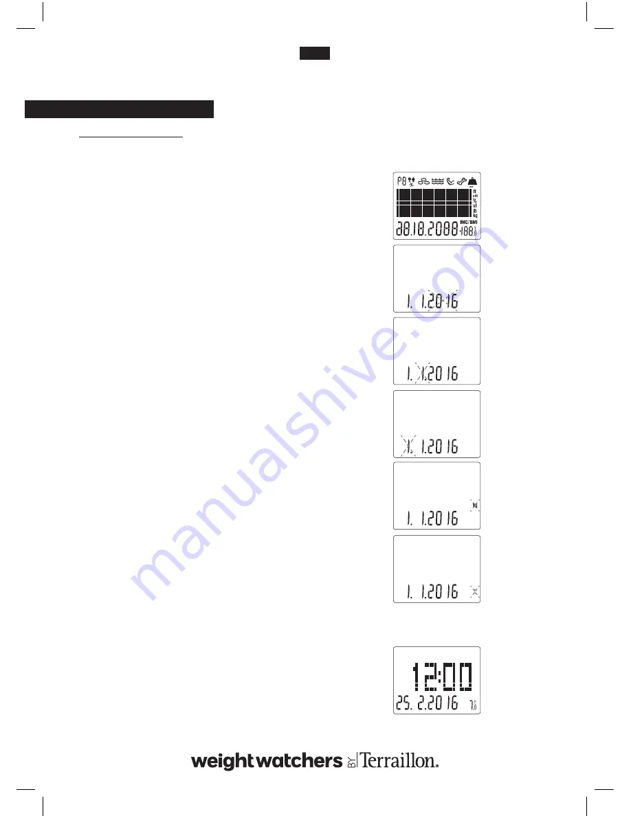 Terraillon WIEGHT WATCHERS EASY VIEW Instruction Manual Download Page 54