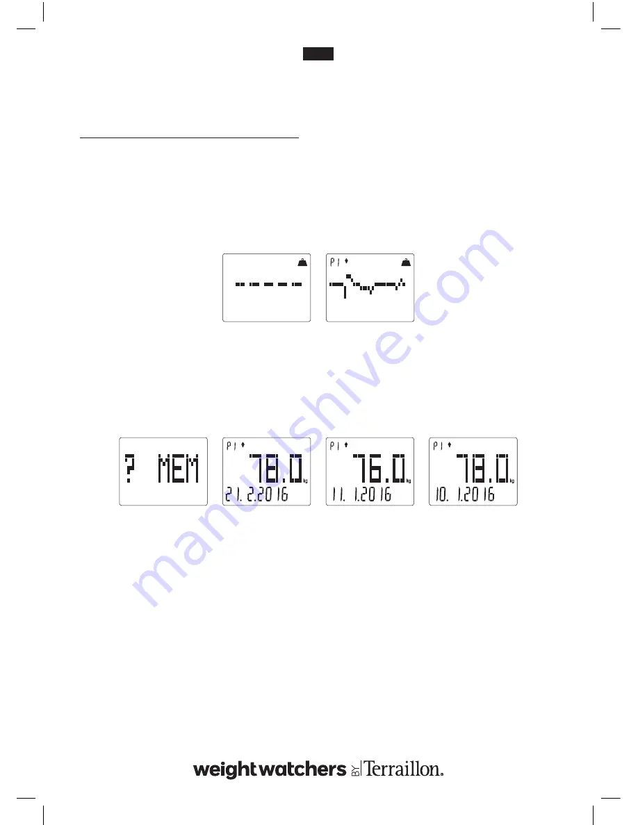 Terraillon WIEGHT WATCHERS EASY VIEW Instruction Manual Download Page 70