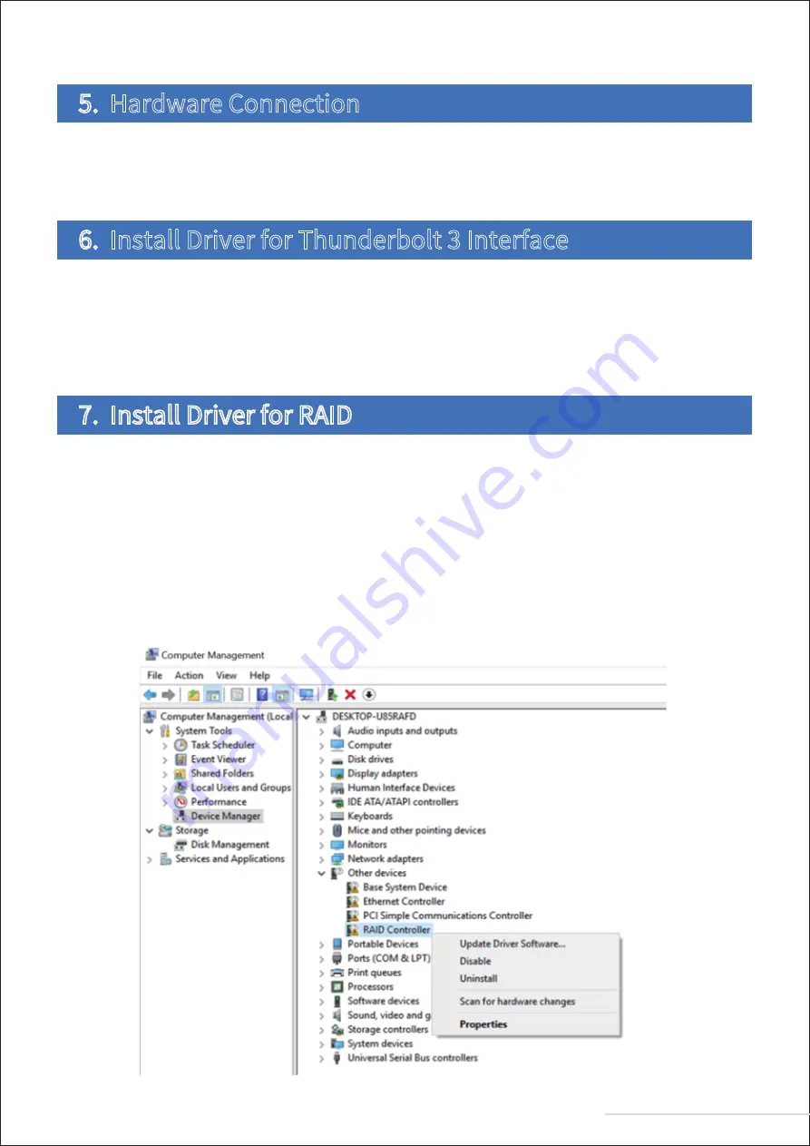 TerraMaster D8 Thunderbolt 3 User Manual Download Page 6