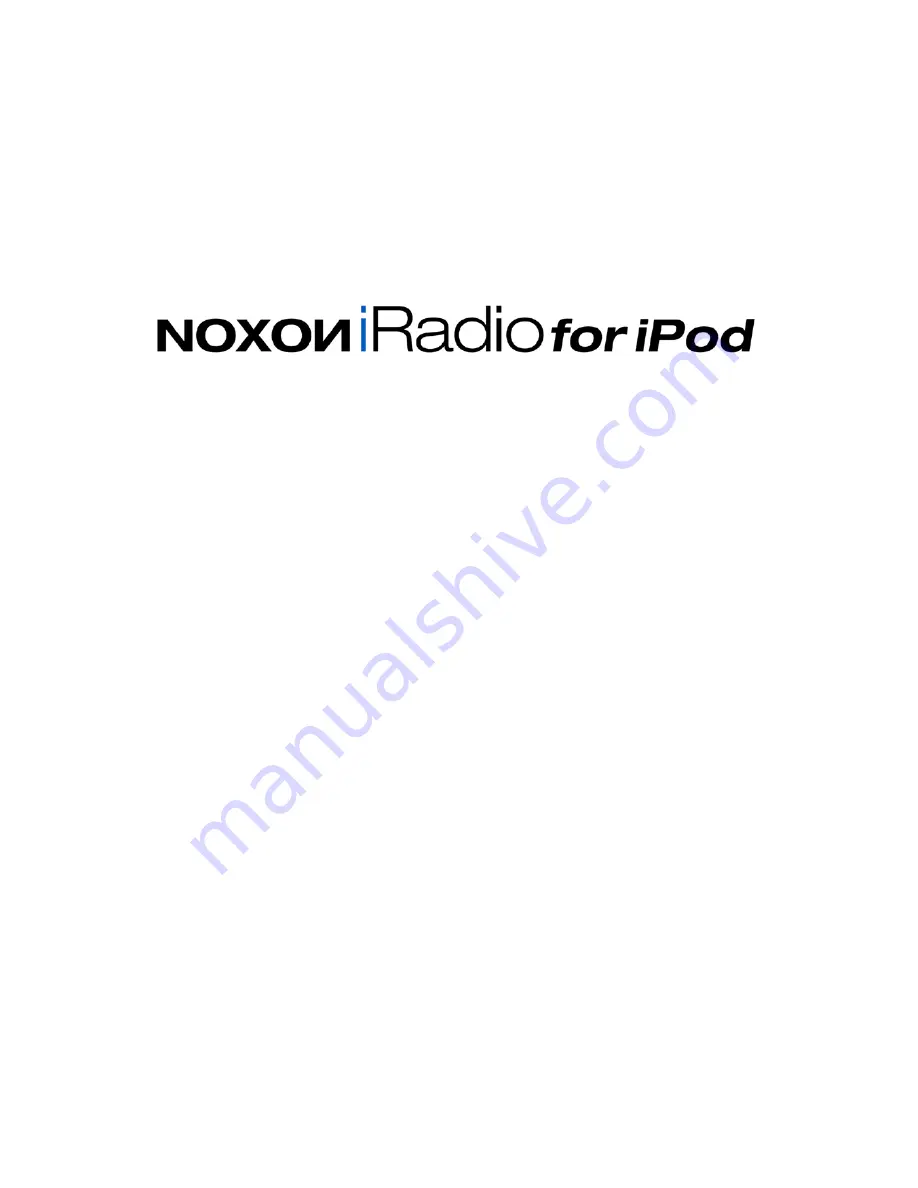 TerraTec NOXON iRadio for iPod Скачать руководство пользователя страница 1