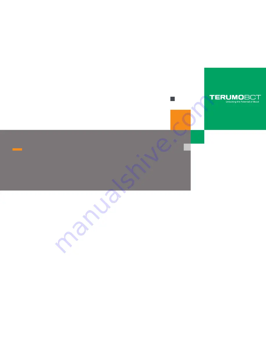 Terumo BCT Trima Accel Скачать руководство пользователя страница 1