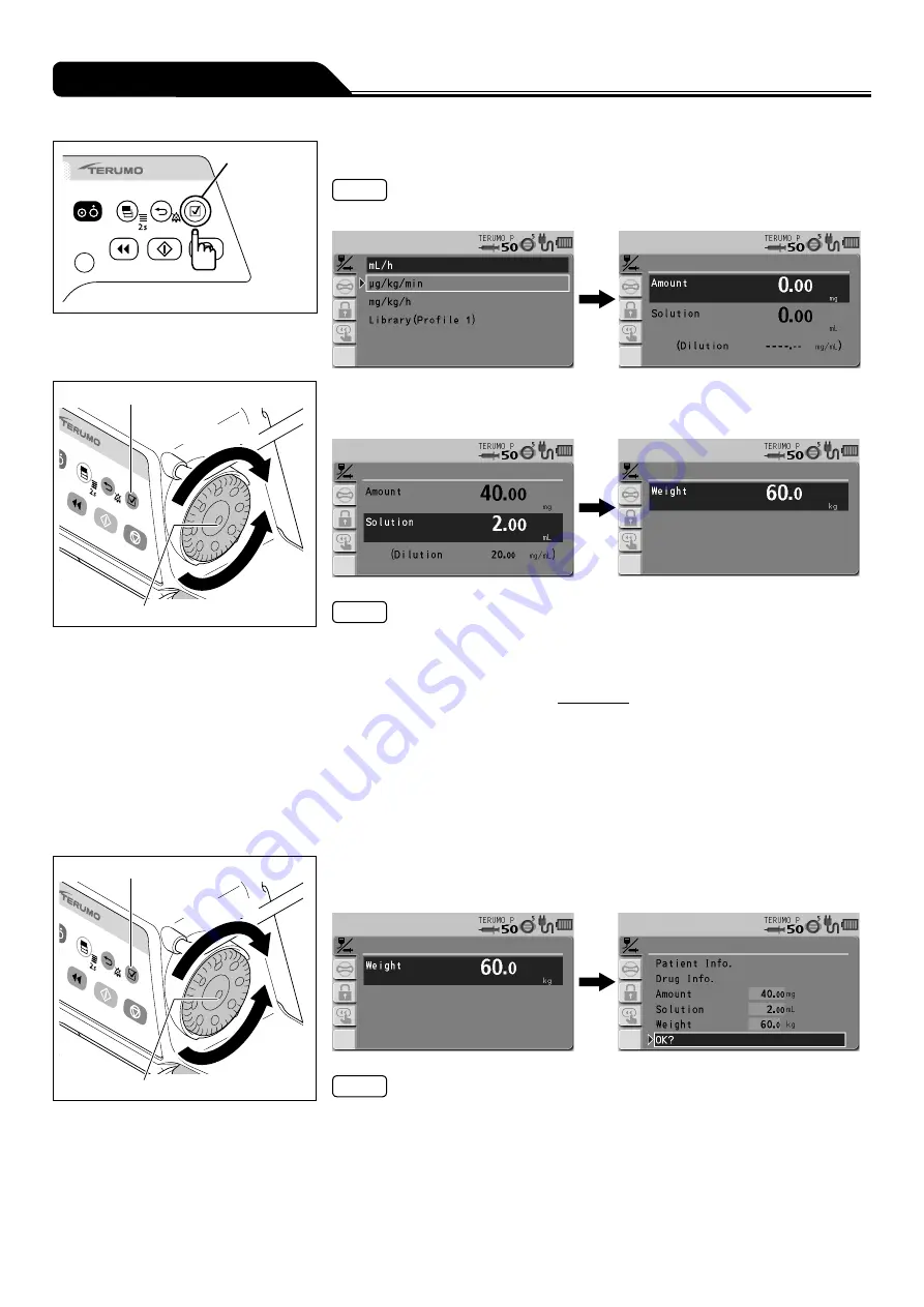 Terumo TERUFUSION TE-SS730 Instruction Manual Download Page 42