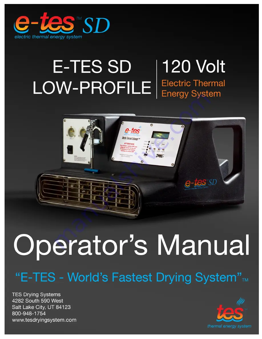 TES E-TES SD Скачать руководство пользователя страница 1