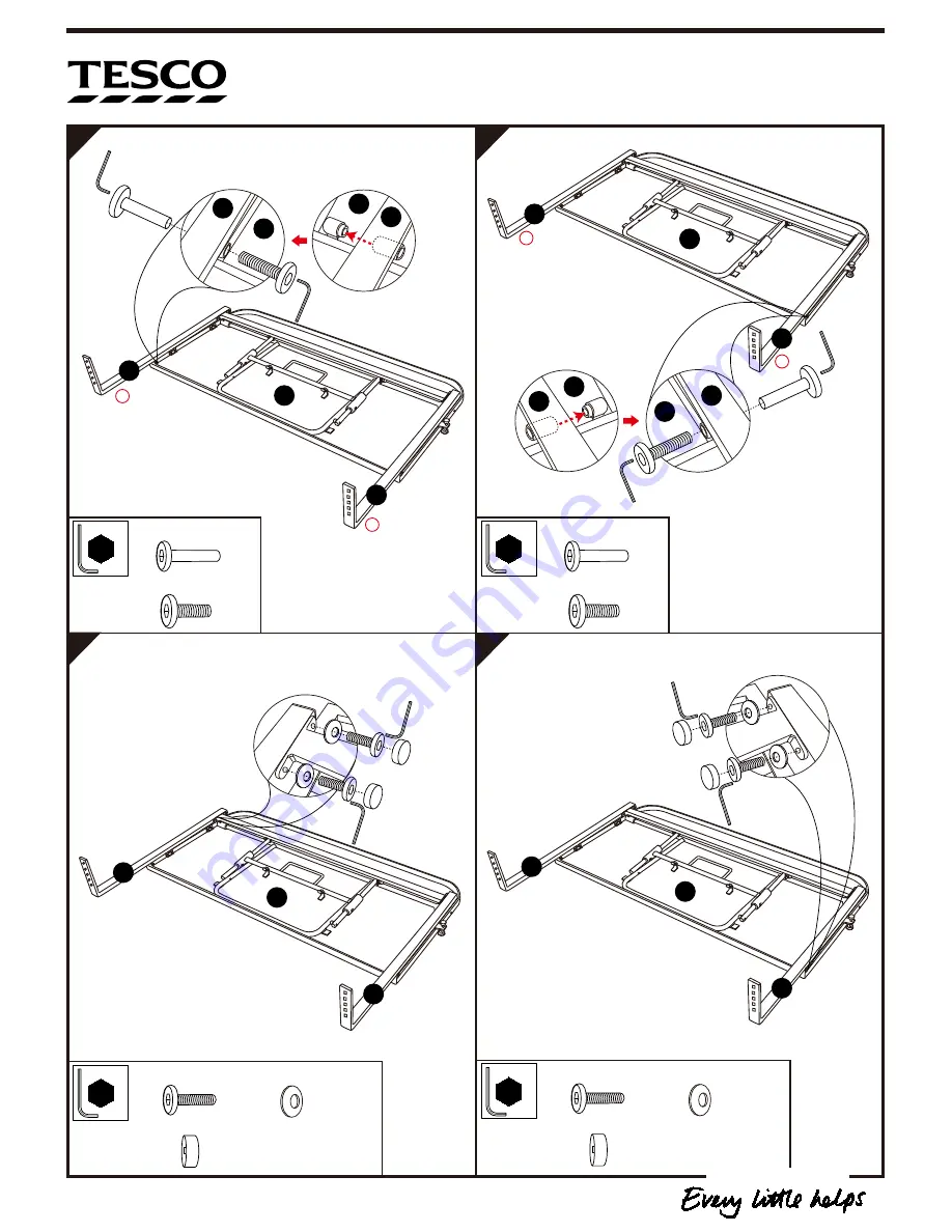 Tesco 269-1717 Assembly Instructions Manual Download Page 10