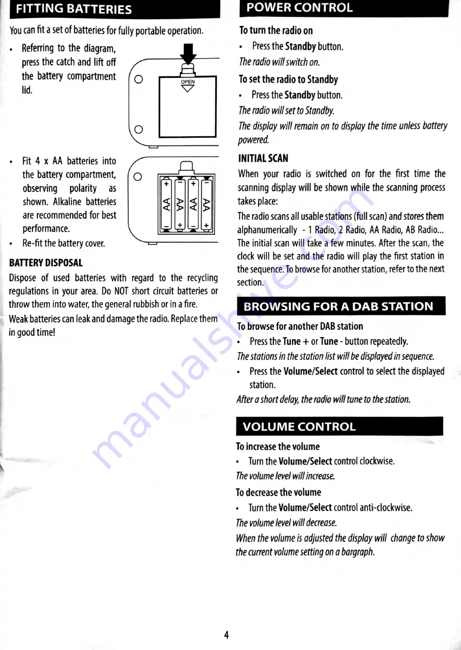 Tesco BASICS DR1043B Скачать руководство пользователя страница 5