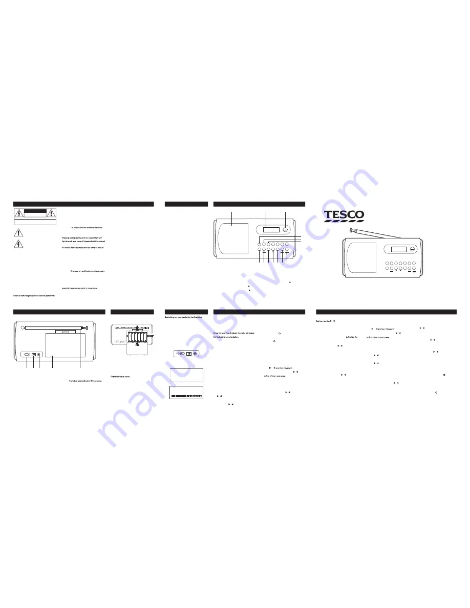 Tesco DAB111V Owner'S Manual Download Page 1