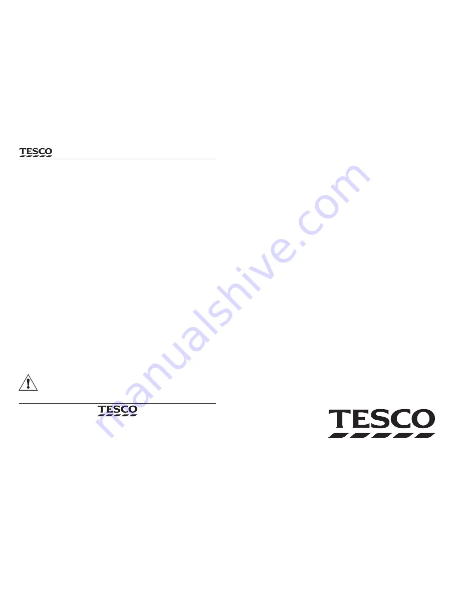 Tesco SC356 User Manual Download Page 1