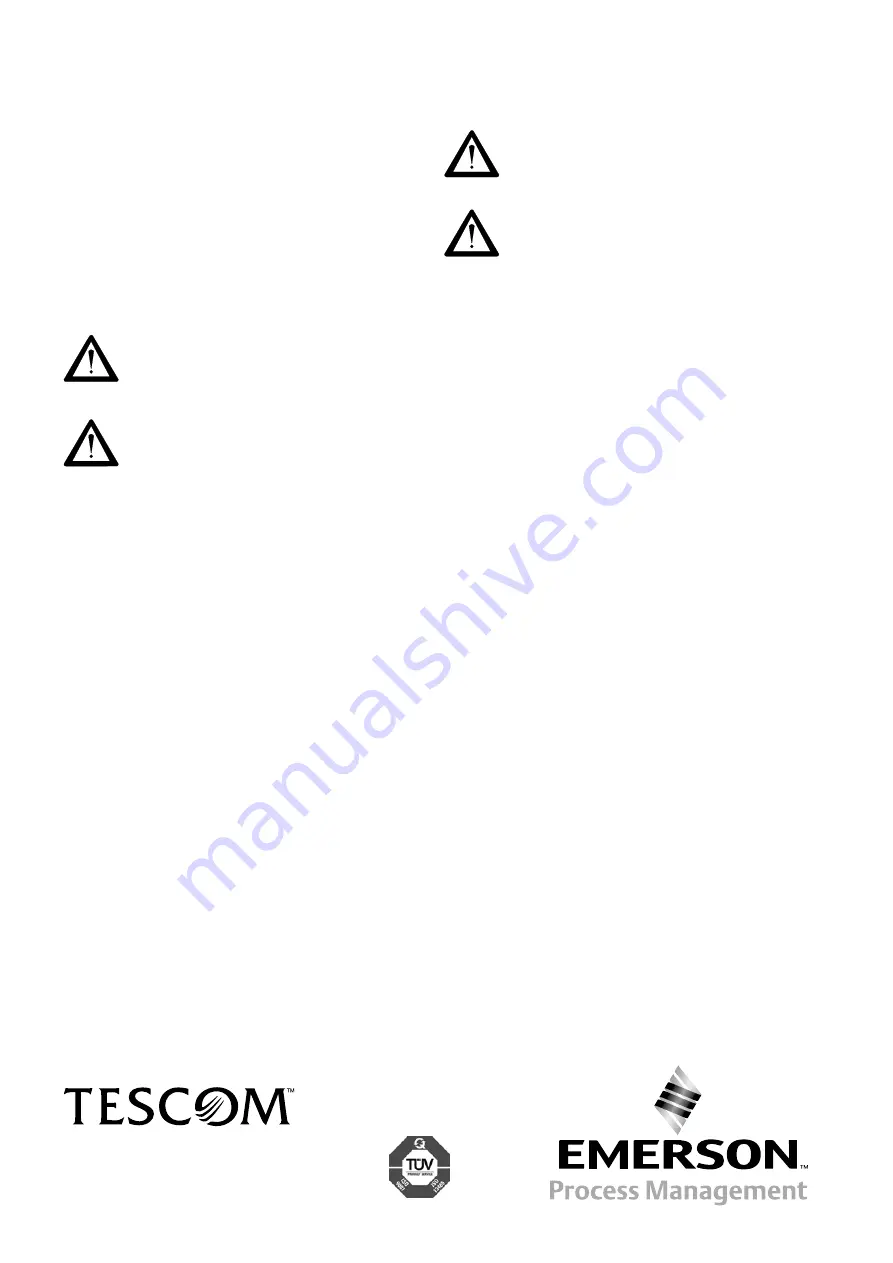 Tescom 20-1 Series Instructions For Use Manual Download Page 6