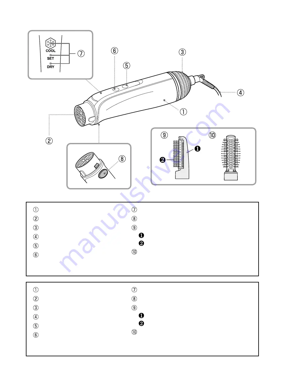 Tescom TICF600J User Manual Download Page 2