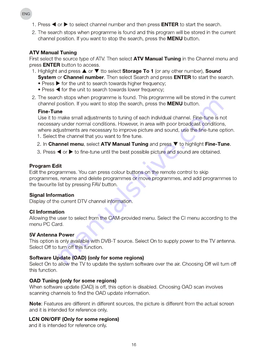 Tesla S24D302B2 Operating Instruction Download Page 16