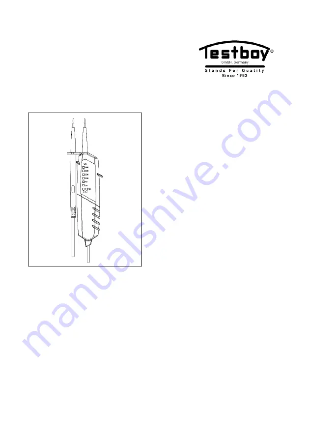 Testboy TB 40 Simple Скачать руководство пользователя страница 1