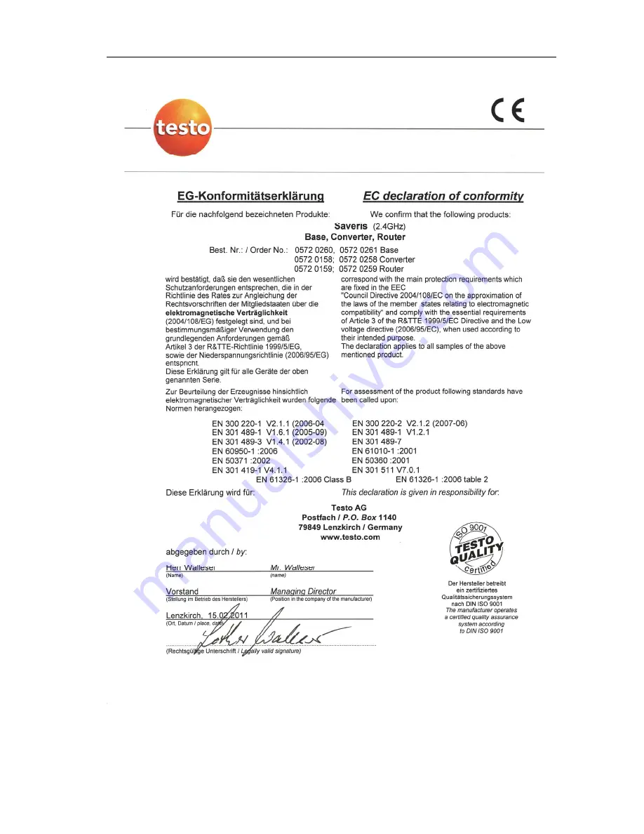 TESTO 0572 0158 Скачать руководство пользователя страница 176