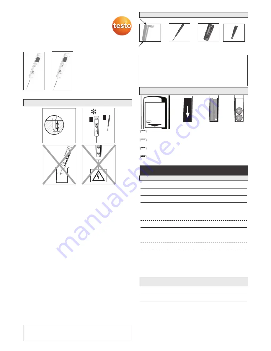 TESTO 106-T2 Instruction Manual Download Page 1