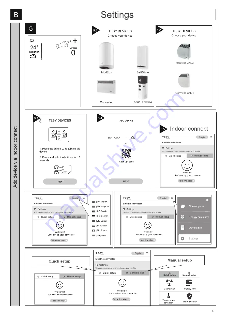 TESY 19-21 Quick Start Manual Download Page 5