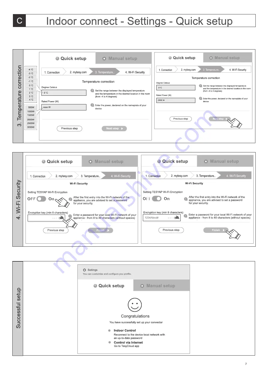 TESY 19-21 Quick Start Manual Download Page 7