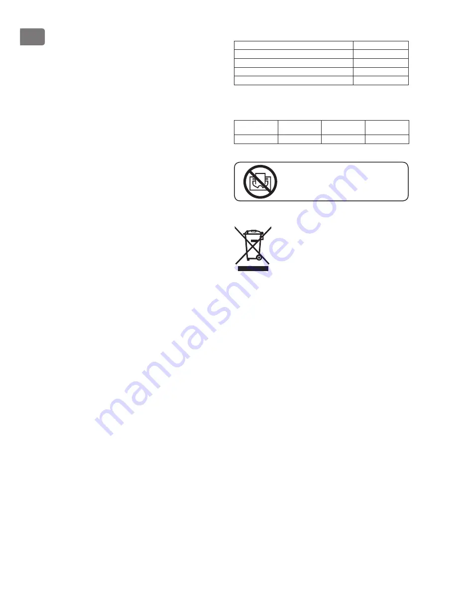 TESY CN203ZF Usage And Storage Instructions Download Page 22