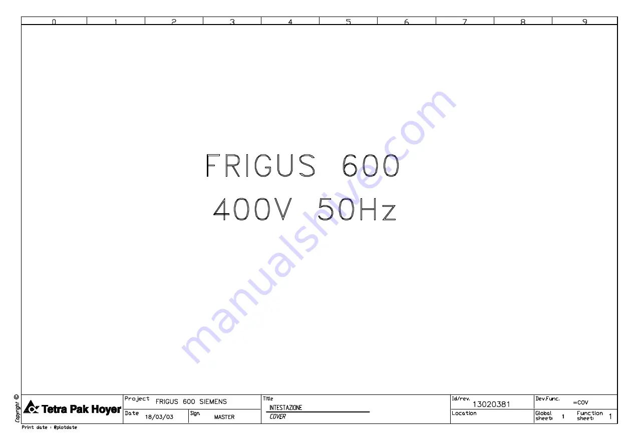 Tetra Pak Hoyer Frigus 600 Manual Download Page 79