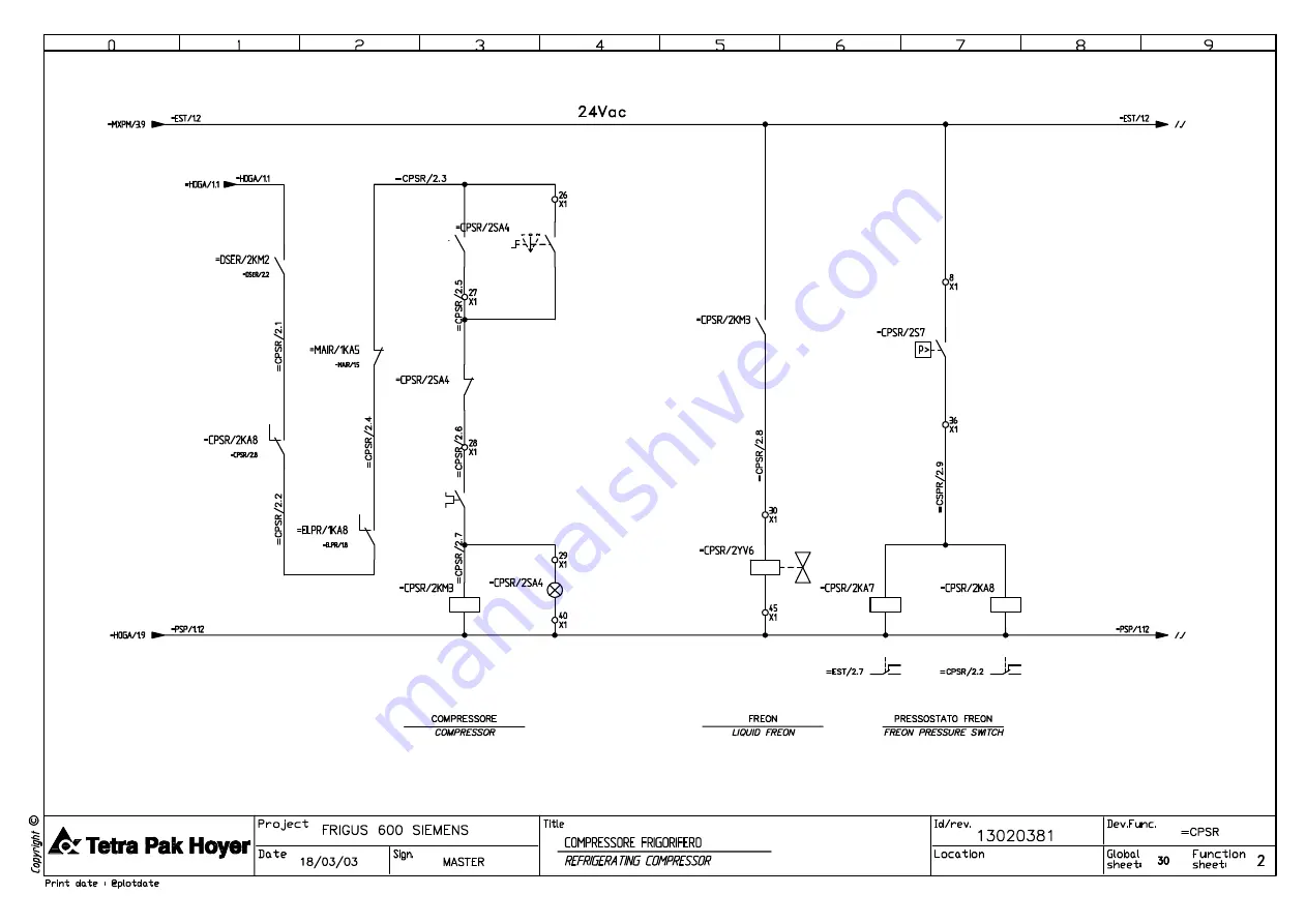 Tetra Pak Hoyer Frigus 600 Manual Download Page 107