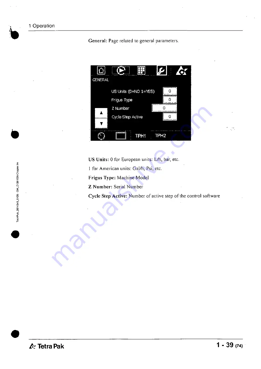 Tetra Pak Hoyer Frigus SF 1200 N1 Operation Manual Download Page 79