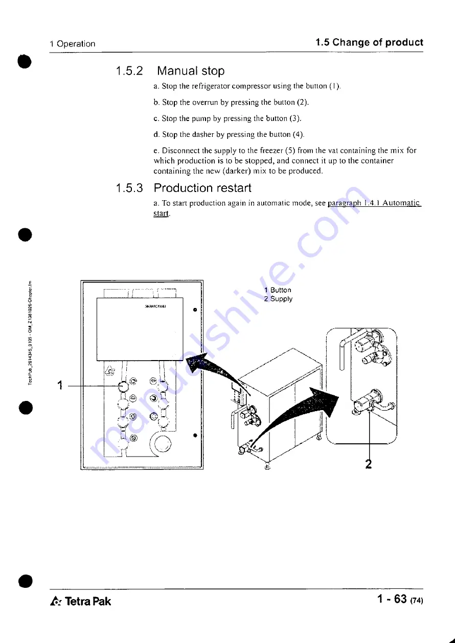 Tetra Pak Hoyer Frigus SF 1200 N1 Operation Manual Download Page 103